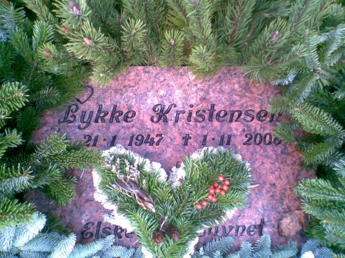 Gravsted for Lykke Kristensen f.Nielsen