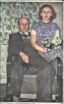 Erhards og Emmas vielse i 1955
(farvelagt)